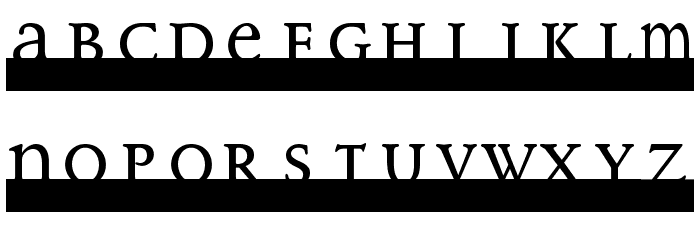MonoSerifBased70 Font LOWERCASE