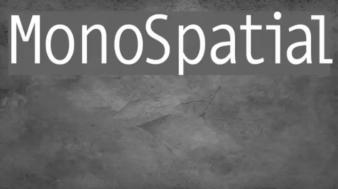 MonoSpatial Шрифта examples