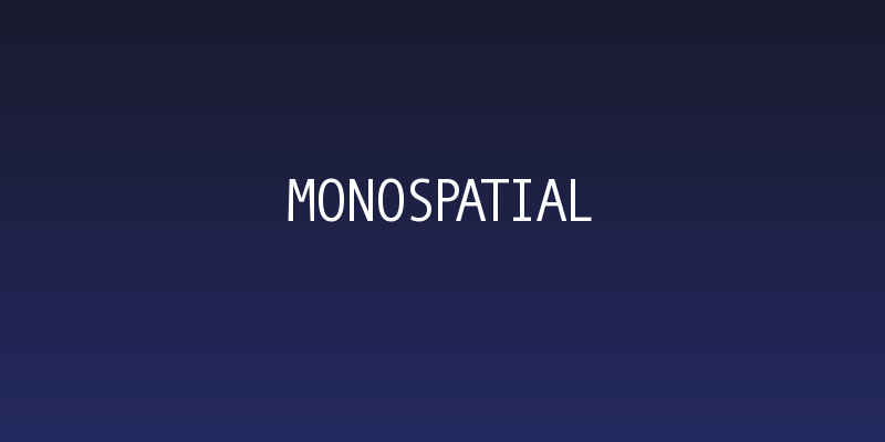 MonoSpatial Social Header