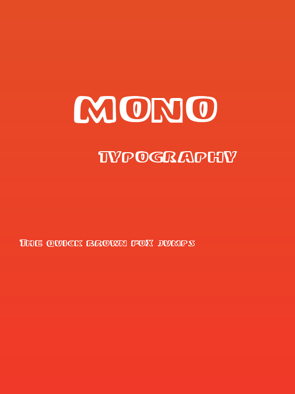 Mono Poster