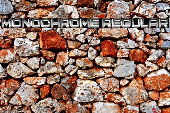 Monochrome Regular Example 3