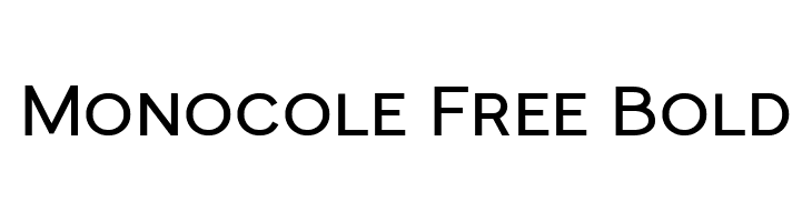 Monocole Free Bold  Free Fonts Download