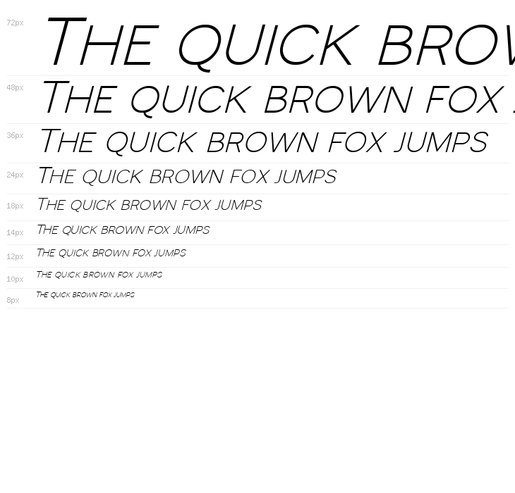 Monocole Free Italic Waterfall