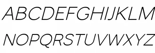 Monocole Free Italic Fuentes MINÚSCULAS