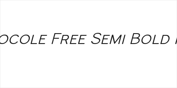 Monocole Free Semi Bold Italic Logo