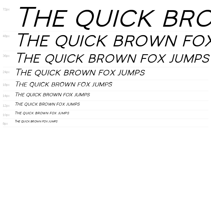 Monocole Free Semi Bold Italic Waterfall