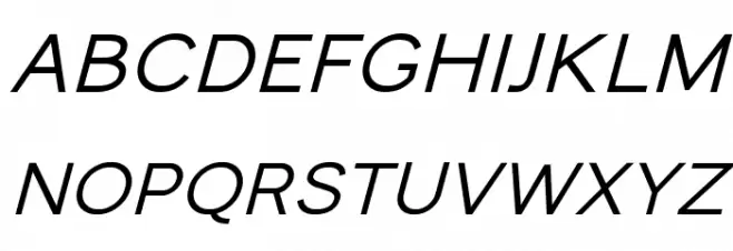 Monocole Free Semi Bold Italic Caratteri MINUSCOLO