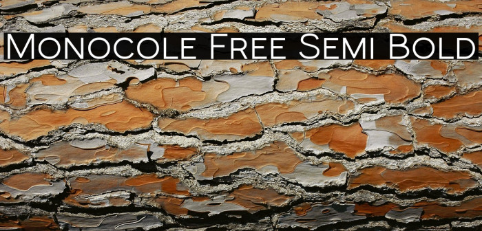 Monocole Free Semi Bold Example 3