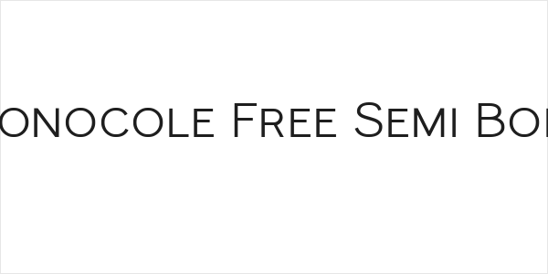 Monocole Free Semi Bold Logo