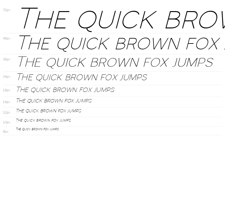 Monocole Free Thin Italic Waterfall