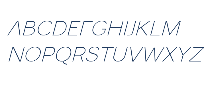 Monocole Free Thin Italic Lowercase