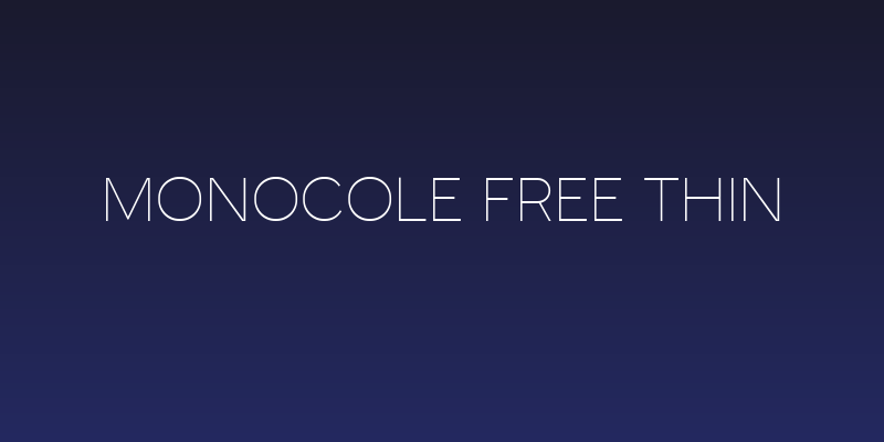 Monocole Free Thin Social Header