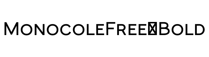 MonocoleFree-Bold  Fuentes Gratis Descargar