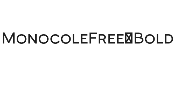 MonocoleFree-Bold Logo