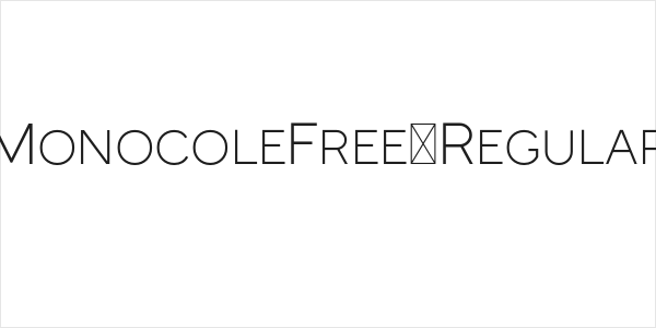 MonocoleFree-Regular Logo