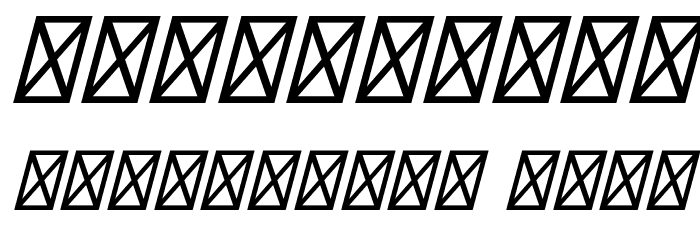 MonocoleFree-SemiBoldItalic Font OTHER CHARS