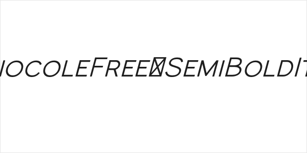 MonocoleFree-SemiBoldItalic Logo