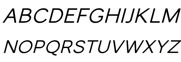 MonocoleFree-SemiBoldItalic Font LOWERCASE