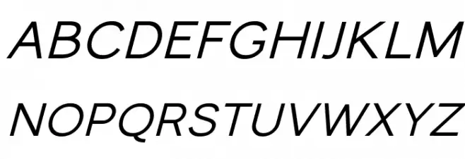 MonocoleFree-SemiBoldItalic Font Litere mici