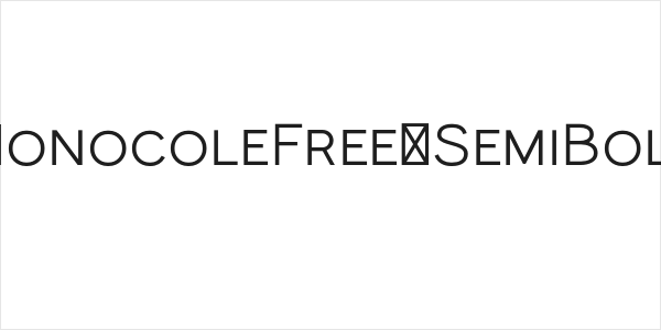 MonocoleFree-SemiBold Logo