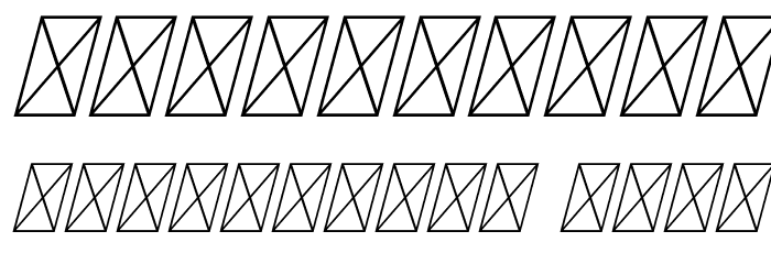 MonocoleFree-ThinItalic Font OTHER CHARS