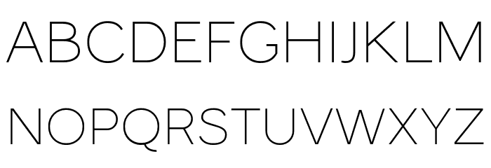 MonocoleFree-Thin Font LOWERCASE