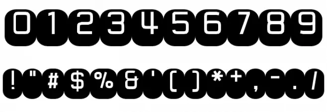 Monofett Font OTHER CHARS