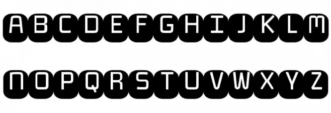Monofett Schriftart Groß