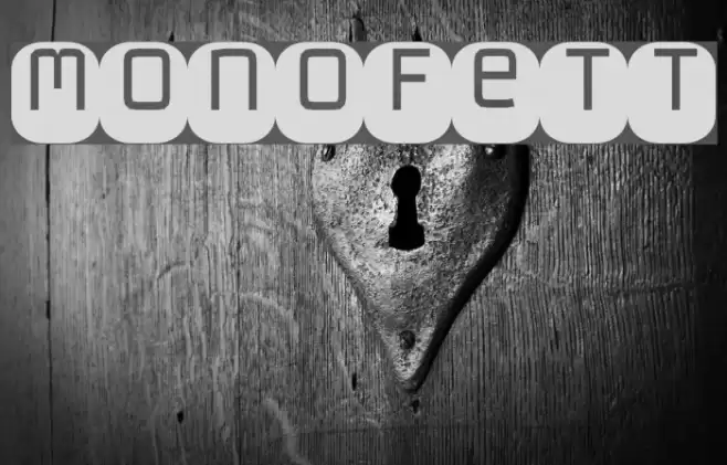 Monofett Font examples