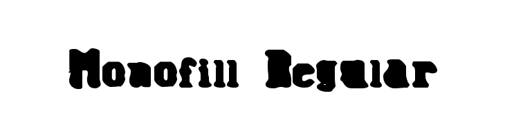 Monofill Regular  Fuentes Gratis Descargar