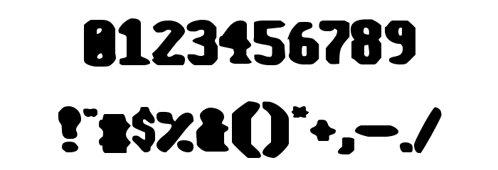 Monofill Regular Font OTHER CHARS