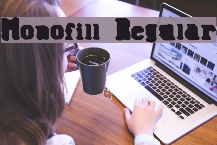 Monofill Regular Font examples