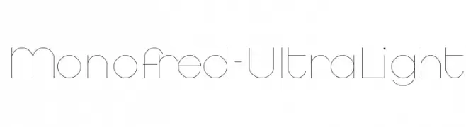 Monofred-UltraLight  Descarca Fonturi Gratis