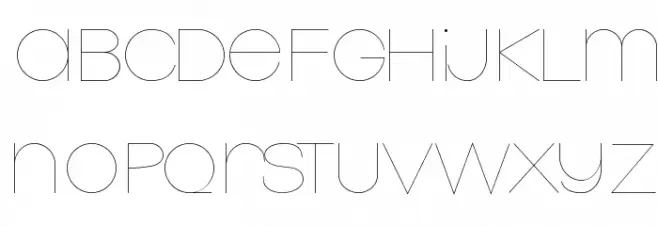 Monofred-UltraLight Font Litere mari