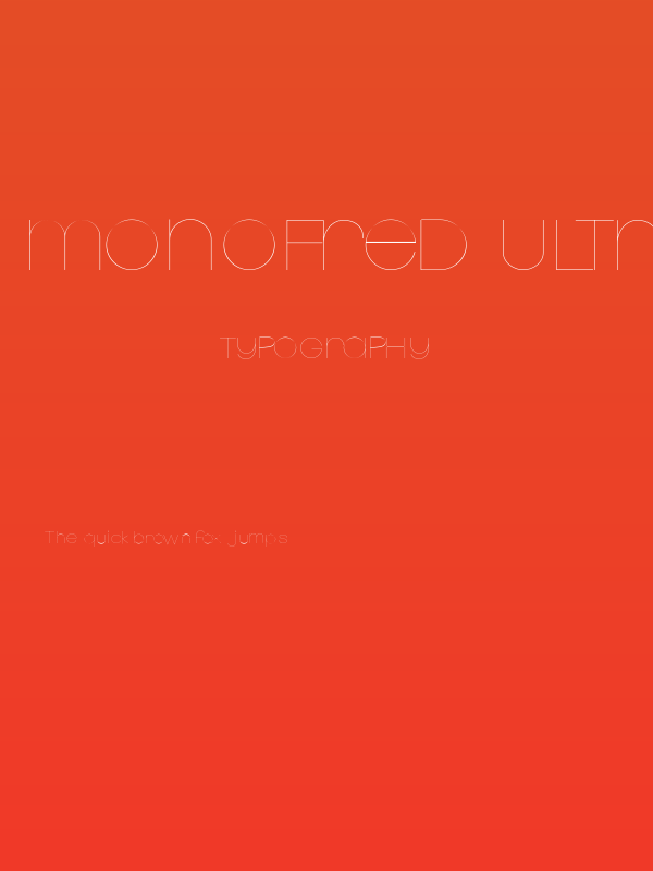 Monofred-UltraLight Poster
