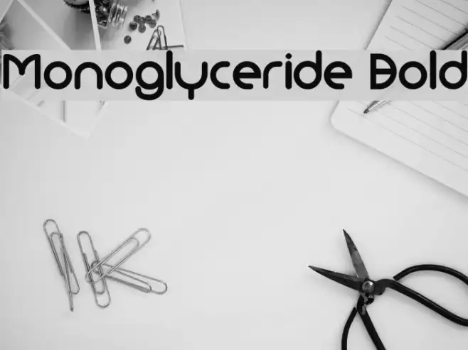 Monoglyceride Bold Example 1