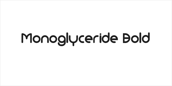 Monoglyceride Bold Logo