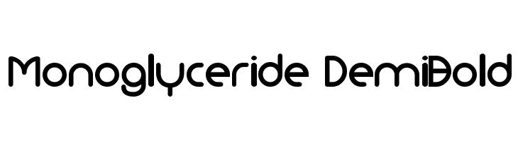 Monoglyceride DemiBold Font