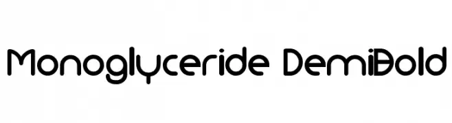 Monoglyceride DemiBold  नि: शुल्क फ़ॉन्ट्स डाउनलोड