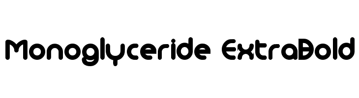 Monoglyceride ExtraBold Font