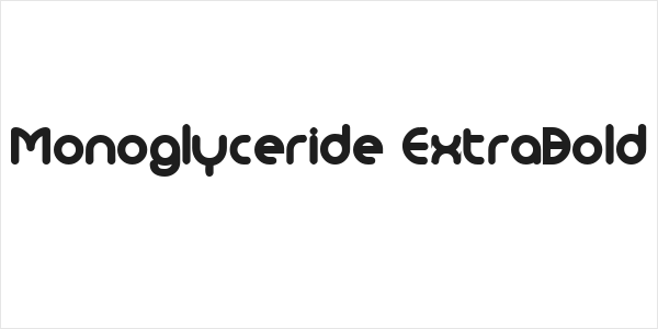 Monoglyceride ExtraBold Logo