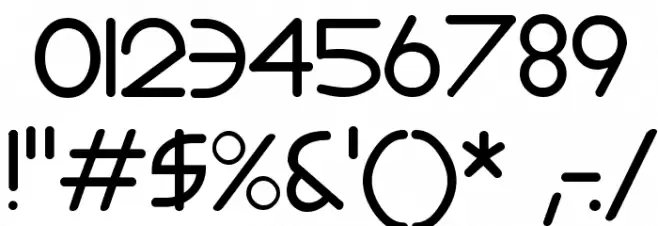 Monoglyceride Font OTHER CHARS