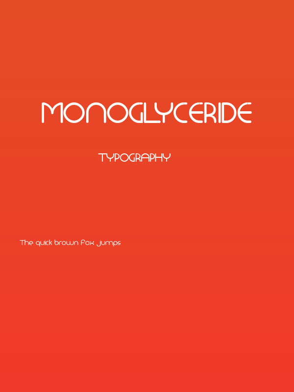 Monoglyceride Poster