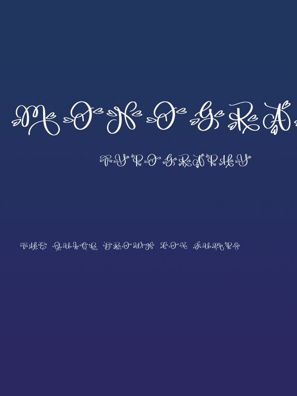 Monogram A1 Poster