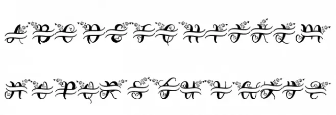 Monogram Butterfly Font OTHER CHARS
