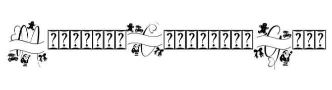 Monogram Christmas Gift フリーフォントのダウンロード