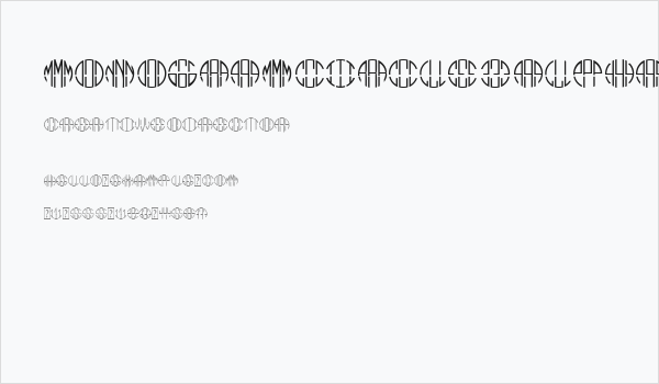 Monogram Circle 3 Alphabet Business Card