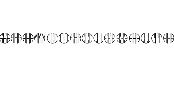 Monogram Circle 3 Alphabet Logo