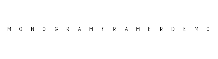 Monogram Framer Demo  baixar fontes gratis