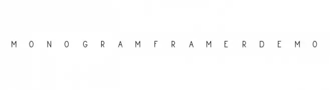 Monogram Framer Demo  免费字体下载